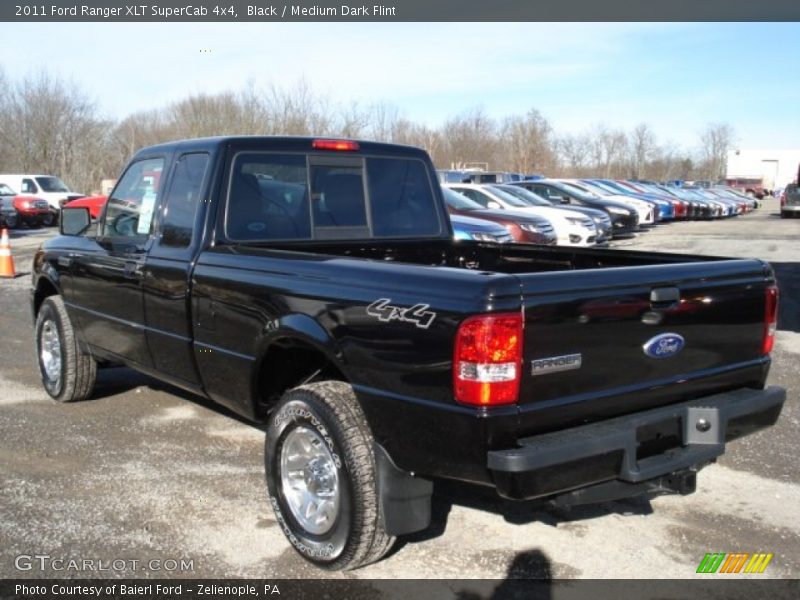 Black / Medium Dark Flint 2011 Ford Ranger XLT SuperCab 4x4