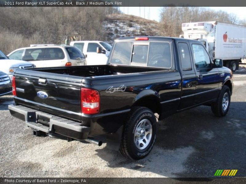 Black / Medium Dark Flint 2011 Ford Ranger XLT SuperCab 4x4