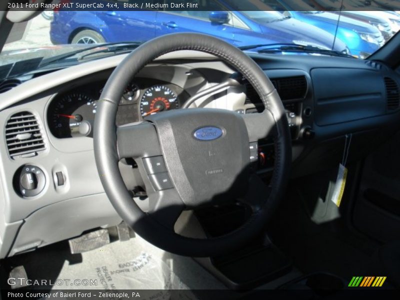 Black / Medium Dark Flint 2011 Ford Ranger XLT SuperCab 4x4