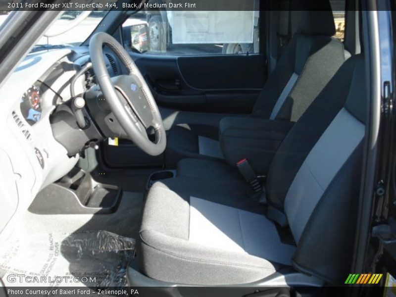 Black / Medium Dark Flint 2011 Ford Ranger XLT SuperCab 4x4