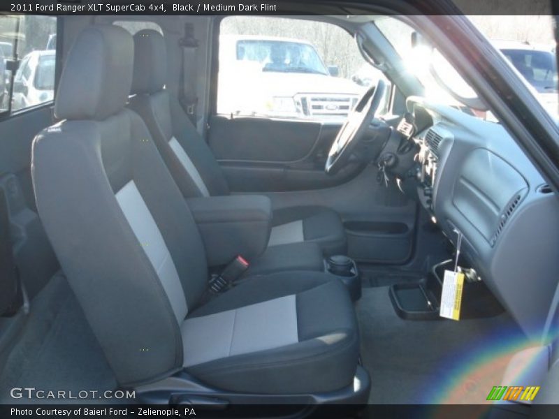 Black / Medium Dark Flint 2011 Ford Ranger XLT SuperCab 4x4