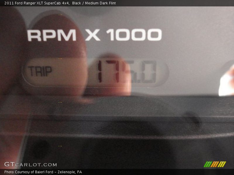 Black / Medium Dark Flint 2011 Ford Ranger XLT SuperCab 4x4