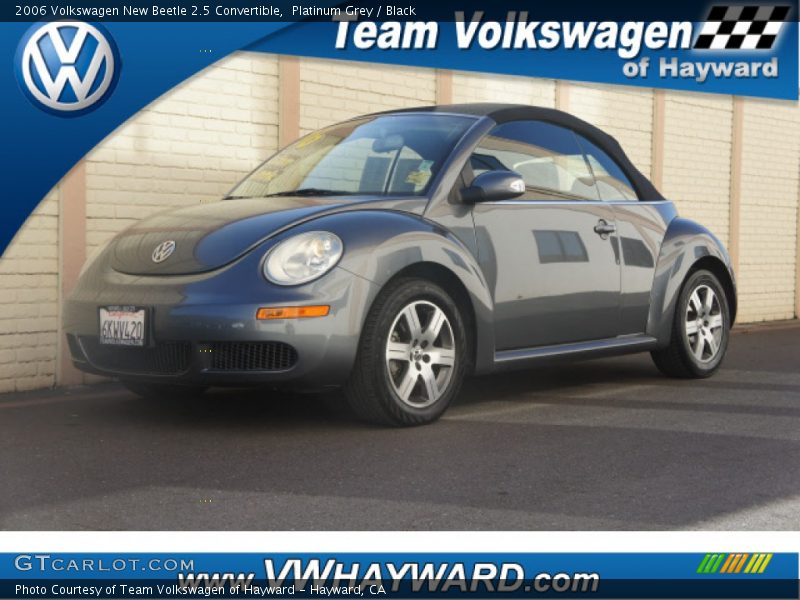 Platinum Grey / Black 2006 Volkswagen New Beetle 2.5 Convertible