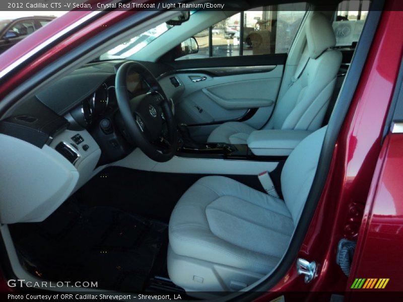 Crystal Red Tintcoat / Light Titanium/Ebony 2012 Cadillac CTS -V Sedan