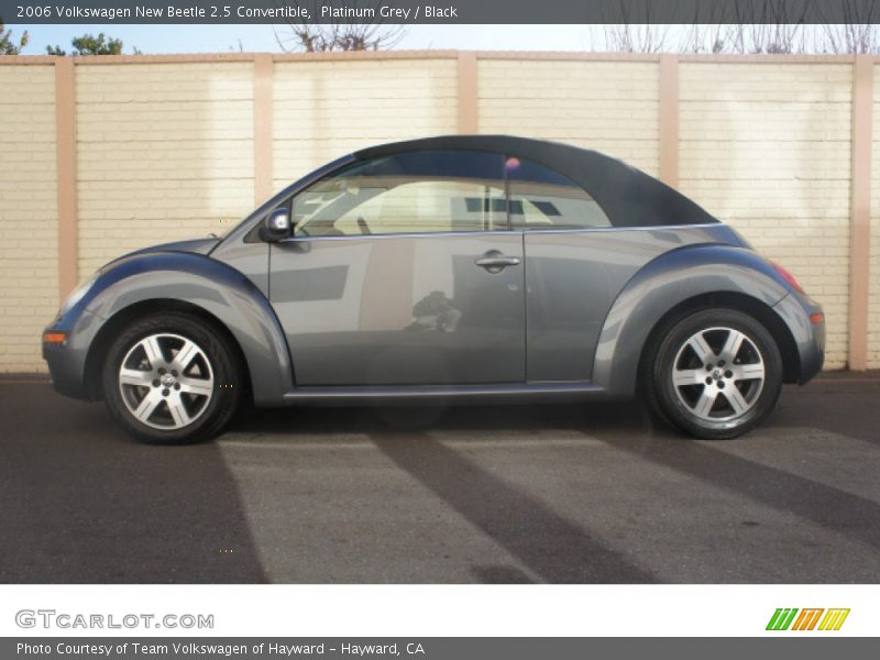 Platinum Grey / Black 2006 Volkswagen New Beetle 2.5 Convertible