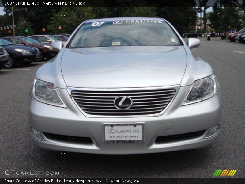 Mercury Metallic / Black 2007 Lexus LS 460