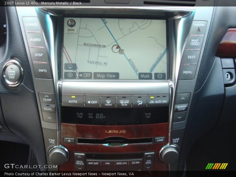 Mercury Metallic / Black 2007 Lexus LS 460