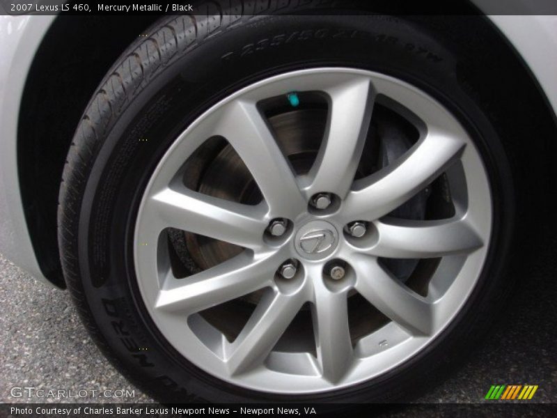 Mercury Metallic / Black 2007 Lexus LS 460