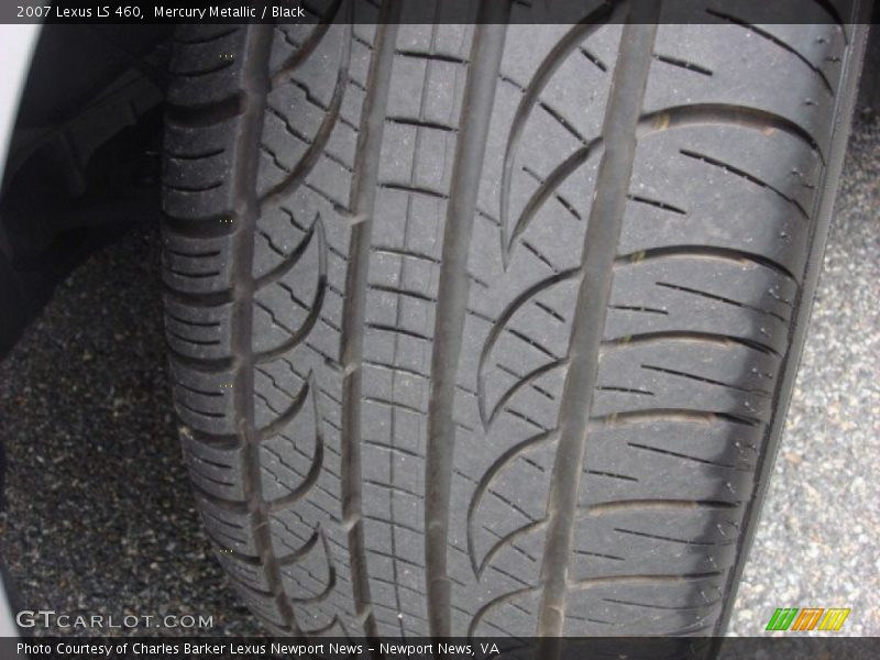 Mercury Metallic / Black 2007 Lexus LS 460