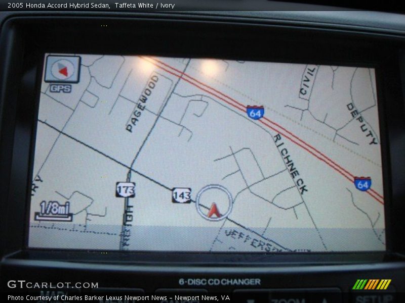 Navigation of 2005 Accord Hybrid Sedan