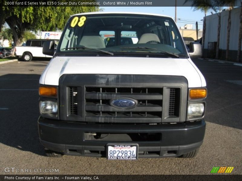 Oxford White / Medium Flint 2008 Ford E Series Van E350 Super Duty Commericial