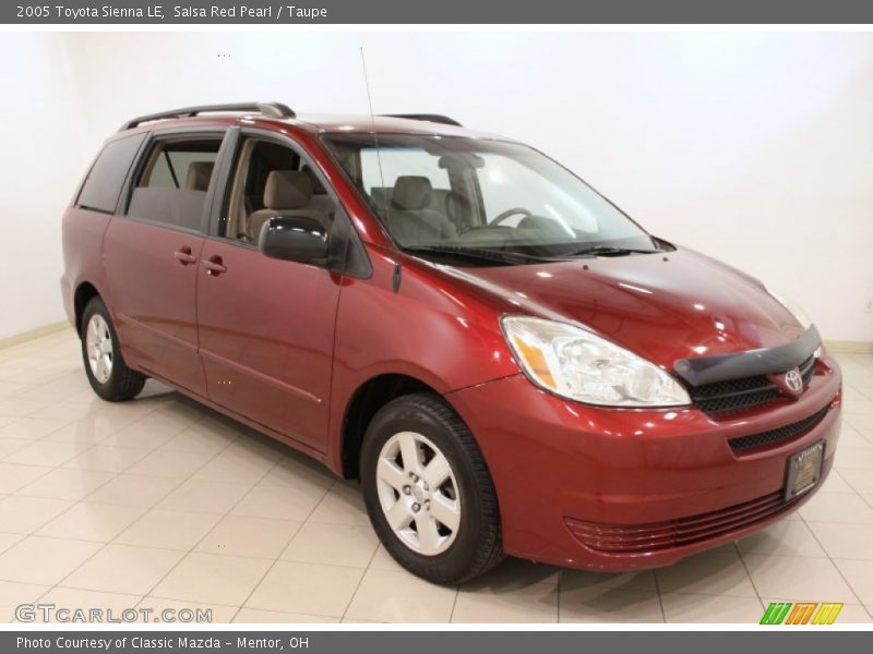 Salsa Red Pearl / Taupe 2005 Toyota Sienna LE