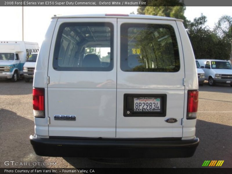 Oxford White / Medium Flint 2008 Ford E Series Van E350 Super Duty Commericial