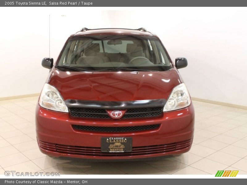 Salsa Red Pearl / Taupe 2005 Toyota Sienna LE