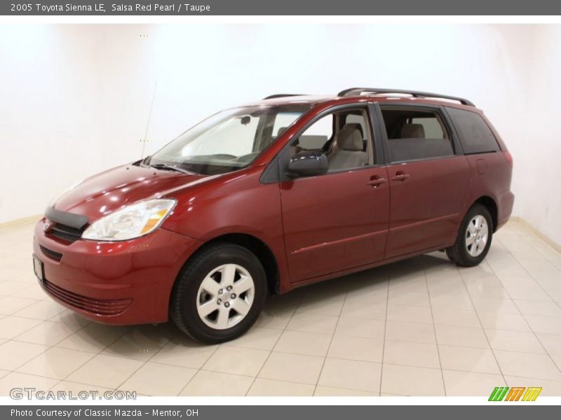 Salsa Red Pearl / Taupe 2005 Toyota Sienna LE