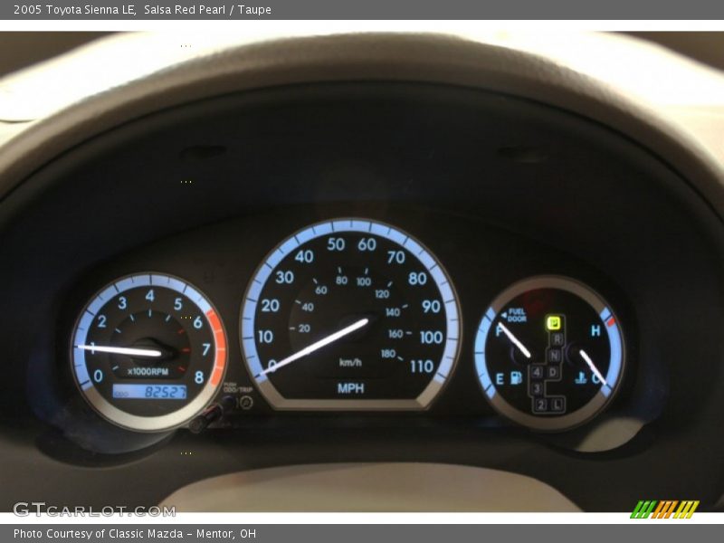 Salsa Red Pearl / Taupe 2005 Toyota Sienna LE