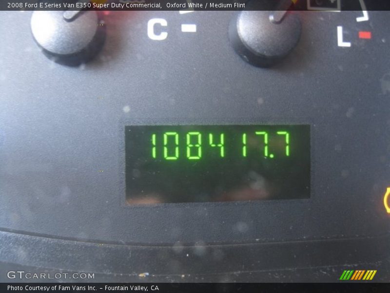 Oxford White / Medium Flint 2008 Ford E Series Van E350 Super Duty Commericial