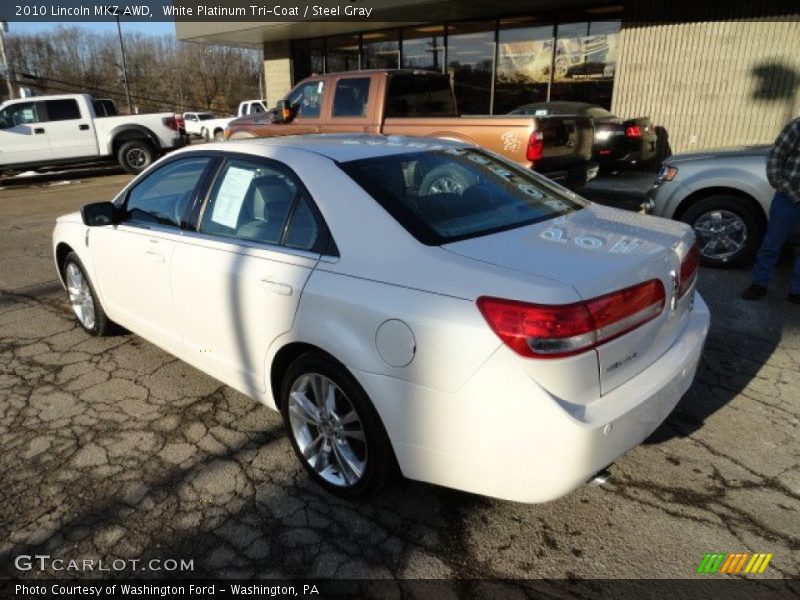 White Platinum Tri-Coat / Steel Gray 2010 Lincoln MKZ AWD