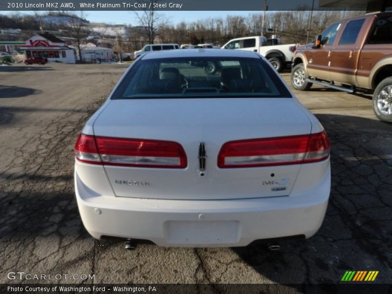 White Platinum Tri-Coat / Steel Gray 2010 Lincoln MKZ AWD