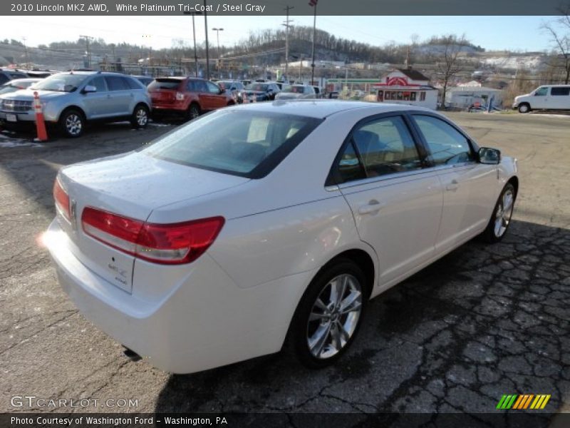 White Platinum Tri-Coat / Steel Gray 2010 Lincoln MKZ AWD