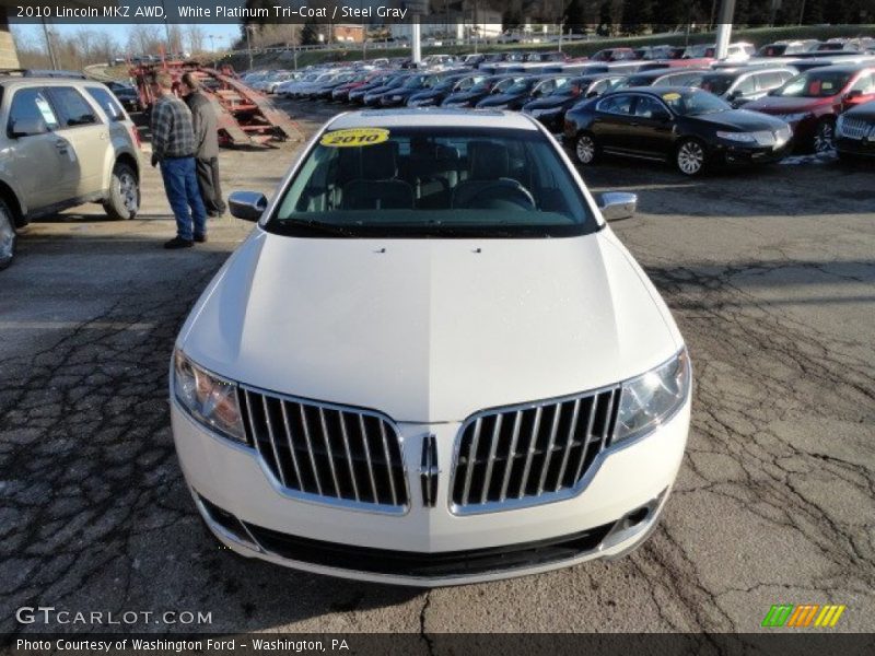 White Platinum Tri-Coat / Steel Gray 2010 Lincoln MKZ AWD