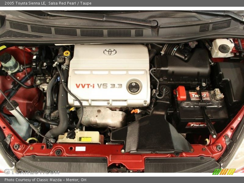 Salsa Red Pearl / Taupe 2005 Toyota Sienna LE
