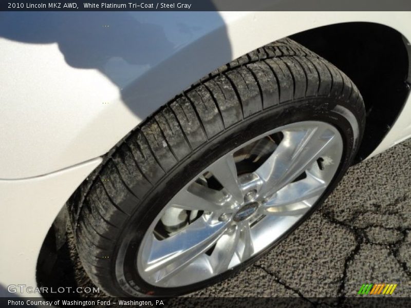 White Platinum Tri-Coat / Steel Gray 2010 Lincoln MKZ AWD