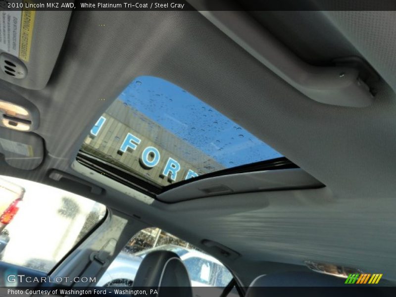 White Platinum Tri-Coat / Steel Gray 2010 Lincoln MKZ AWD
