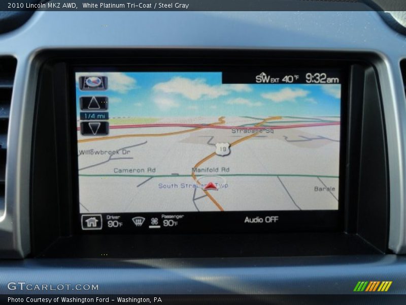 White Platinum Tri-Coat / Steel Gray 2010 Lincoln MKZ AWD