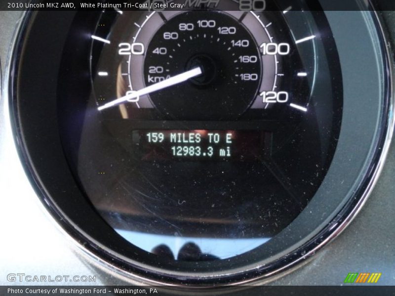 White Platinum Tri-Coat / Steel Gray 2010 Lincoln MKZ AWD