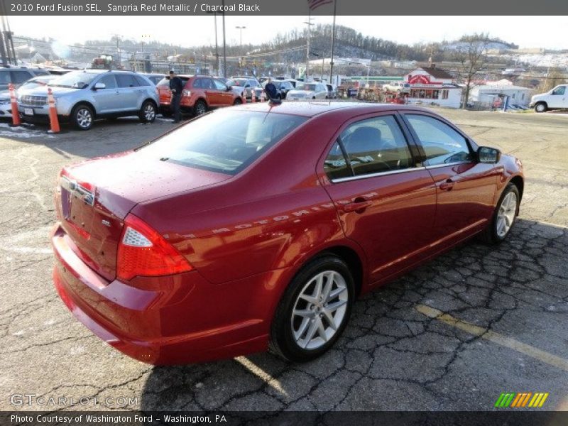 Sangria Red Metallic / Charcoal Black 2010 Ford Fusion SEL
