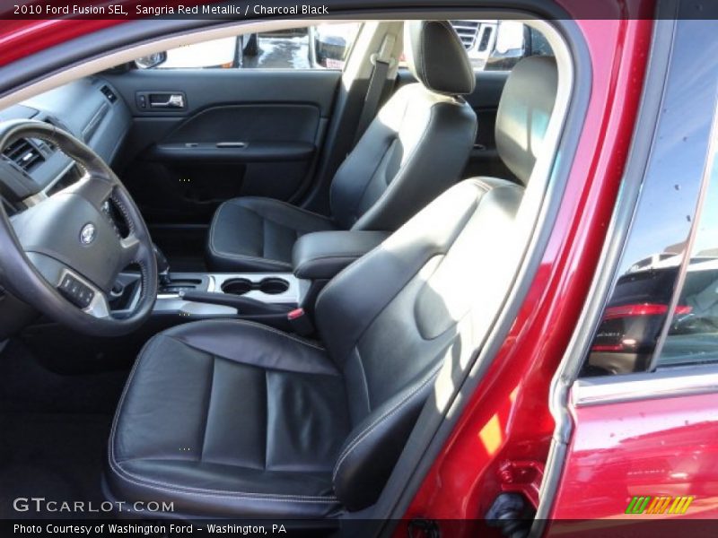 Sangria Red Metallic / Charcoal Black 2010 Ford Fusion SEL