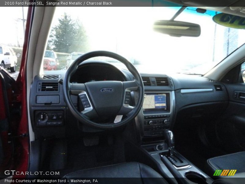 Sangria Red Metallic / Charcoal Black 2010 Ford Fusion SEL