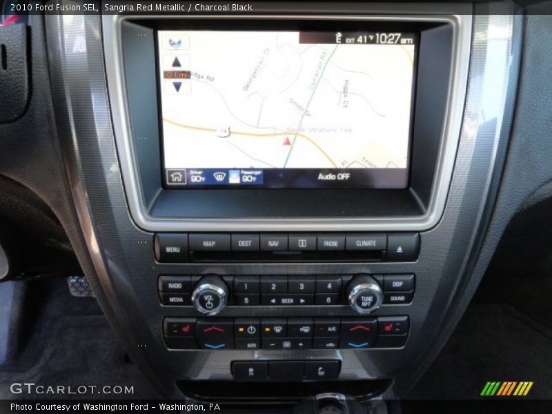 Sangria Red Metallic / Charcoal Black 2010 Ford Fusion SEL