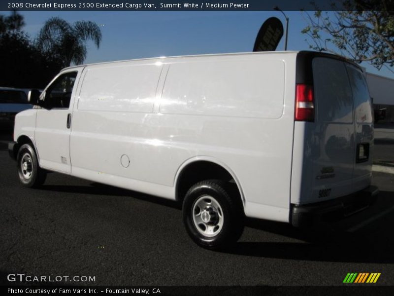 Summit White / Medium Pewter 2008 Chevrolet Express 2500 Extended Cargo Van