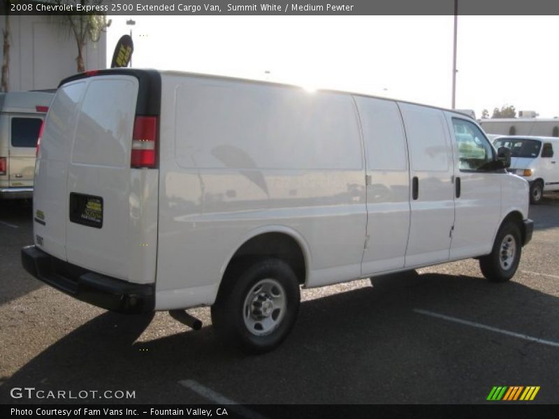 Summit White / Medium Pewter 2008 Chevrolet Express 2500 Extended Cargo Van