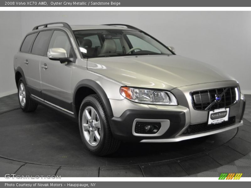 Oyster Grey Metallic / Sandstone Beige 2008 Volvo XC70 AWD