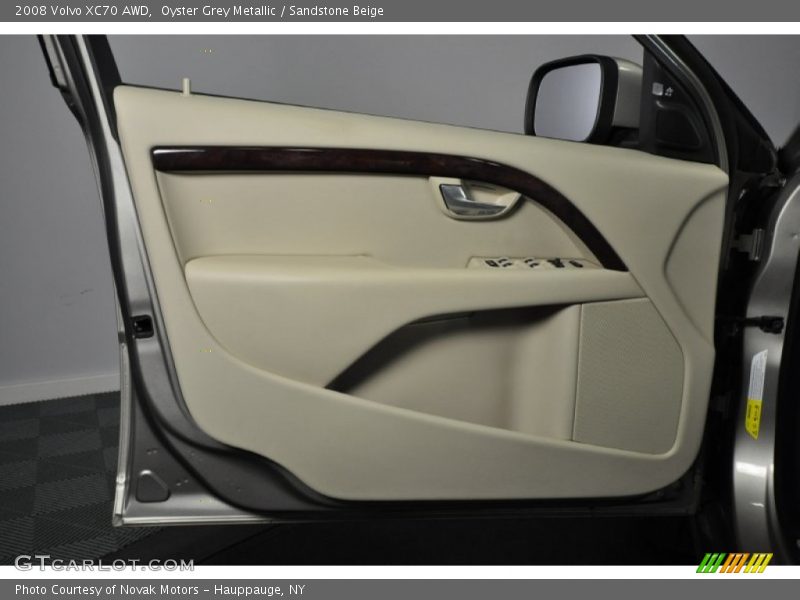 Oyster Grey Metallic / Sandstone Beige 2008 Volvo XC70 AWD