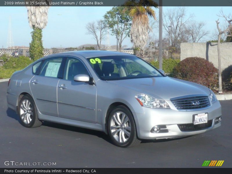 Liquid Platinum / Graphite Black 2009 Infiniti M 35 Sedan