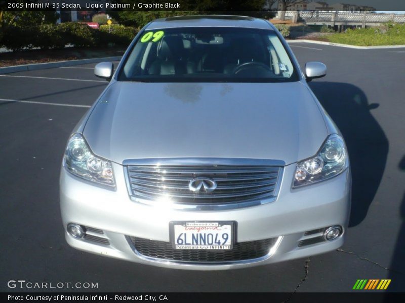 Liquid Platinum / Graphite Black 2009 Infiniti M 35 Sedan