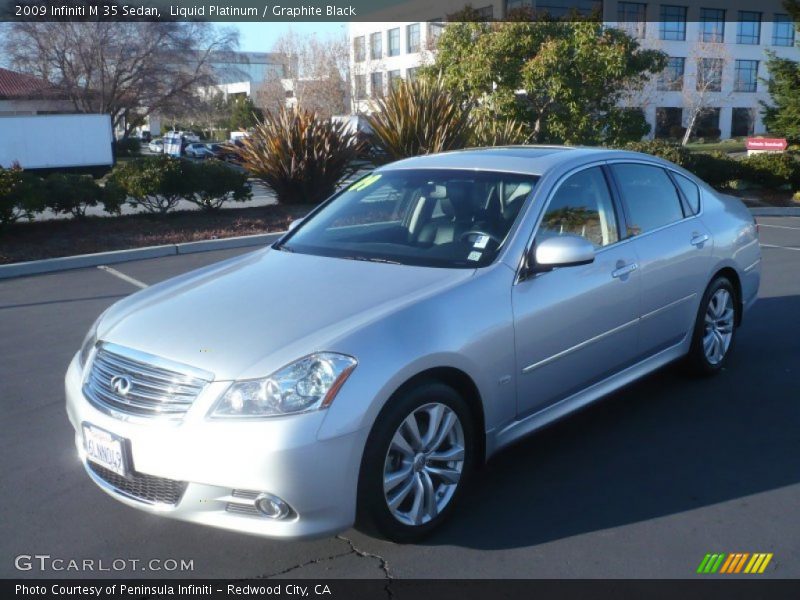 Liquid Platinum / Graphite Black 2009 Infiniti M 35 Sedan