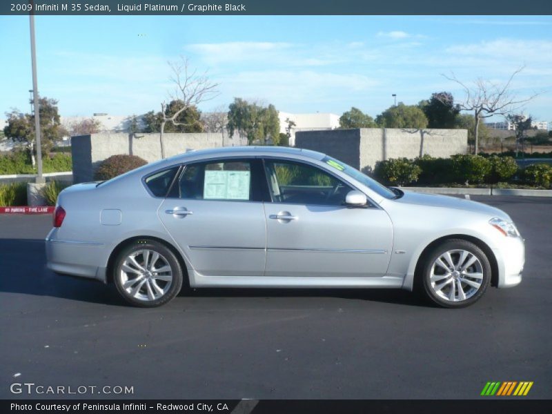 Liquid Platinum / Graphite Black 2009 Infiniti M 35 Sedan