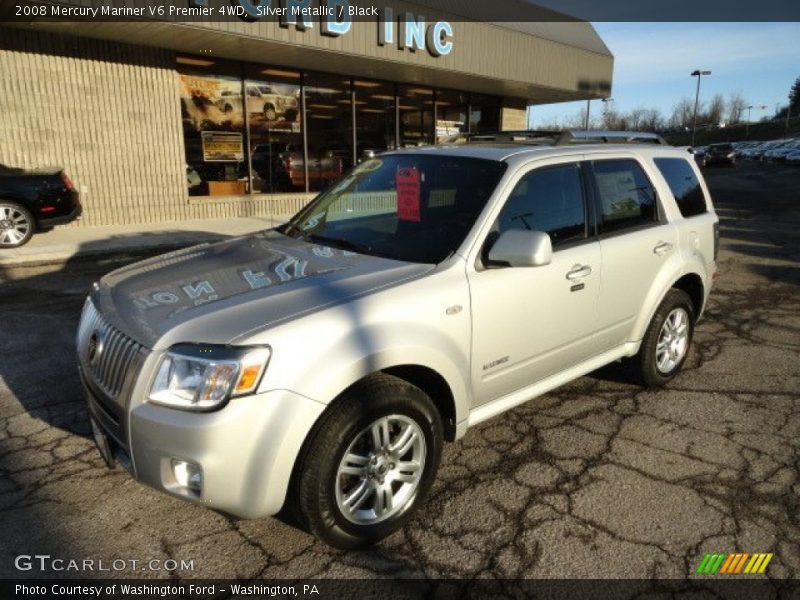 Silver Metallic / Black 2008 Mercury Mariner V6 Premier 4WD
