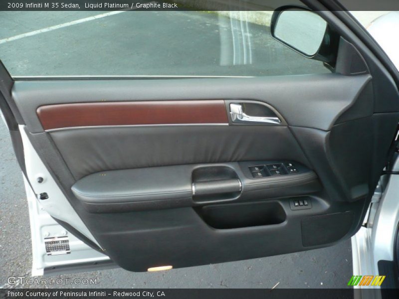 Liquid Platinum / Graphite Black 2009 Infiniti M 35 Sedan