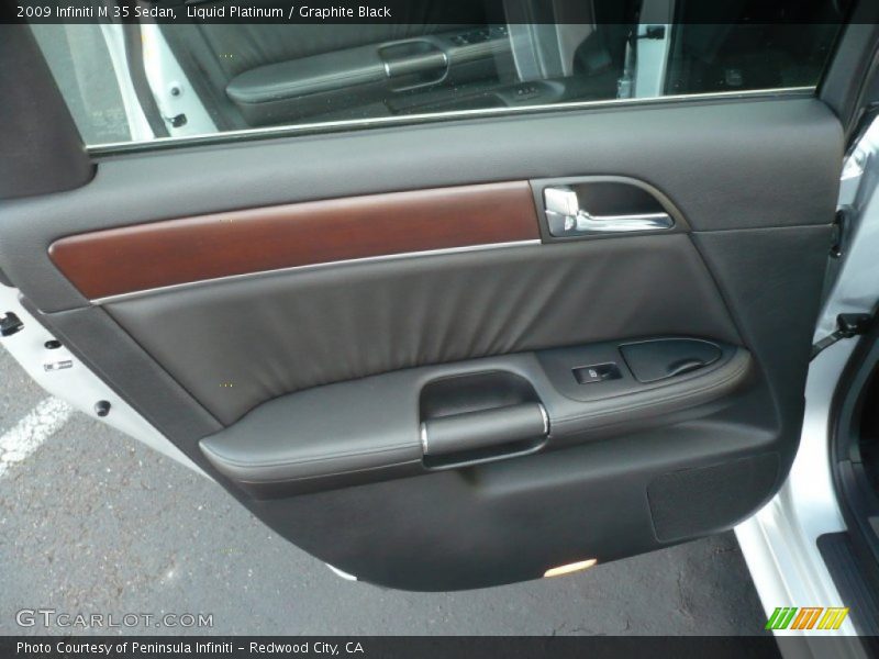 Liquid Platinum / Graphite Black 2009 Infiniti M 35 Sedan