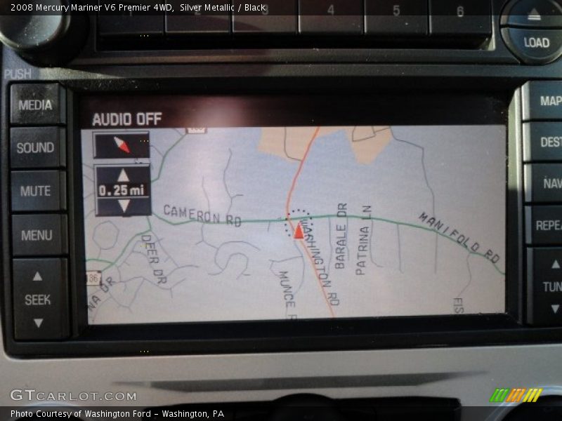 Silver Metallic / Black 2008 Mercury Mariner V6 Premier 4WD