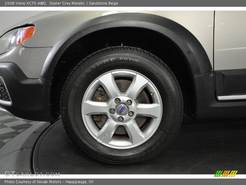 Oyster Grey Metallic / Sandstone Beige 2008 Volvo XC70 AWD
