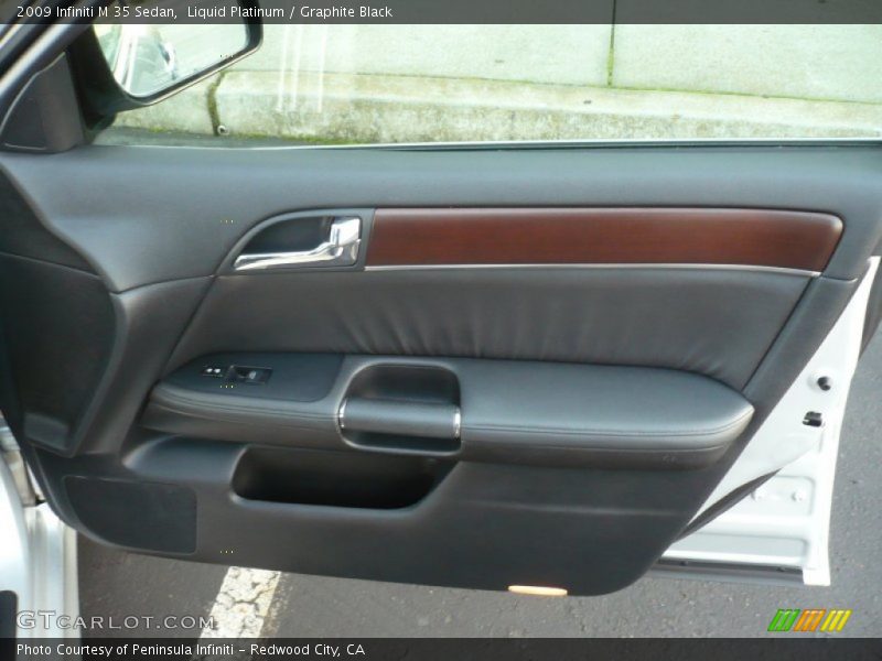 Liquid Platinum / Graphite Black 2009 Infiniti M 35 Sedan
