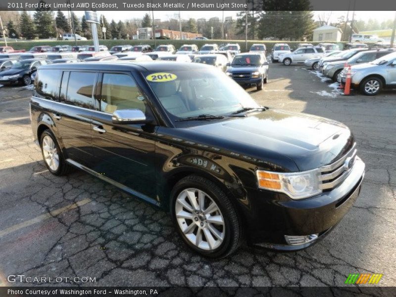 Tuxedo Black Metallic / Medium Light Stone 2011 Ford Flex Limited AWD EcoBoost