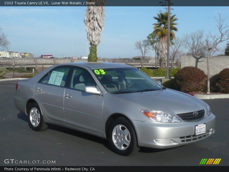 Lunar Mist Metallic / Stone 2003 Toyota Camry LE V6